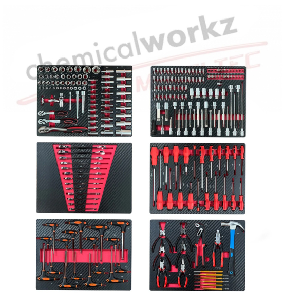 chemicalworkz Professional Tool Cart Werkzeugwagen 254tlg.